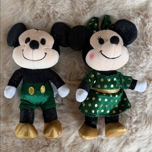 Mickey & Minnie Mouse Disney nuiMOs Plush Bundle Disney Parks Posable Plush